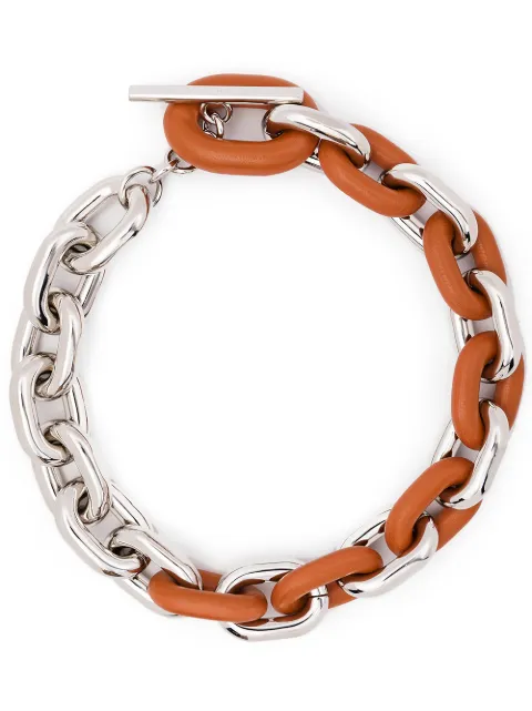 Rabanne cable link choker Silver 21PBB0015MET165