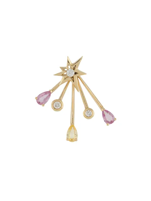 LE STER 18kt yellow gold diamond Rose More Trailblazer jacket and Bang stud Gold LT20JO2PSYSEO3DYGROSEMORETRAILBLAZERWITHBANGSTUDSSINGLE
