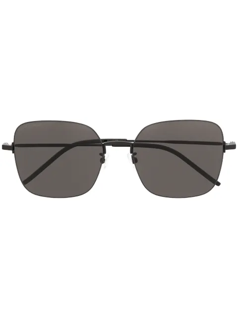 Saint Laurent Eyewear square-frame sunglasses Black SL410WIRE