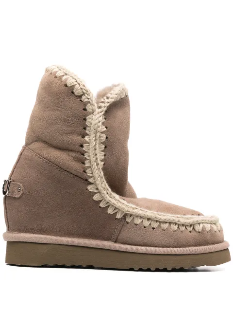 Mou wedge short boots Brown FW121013A