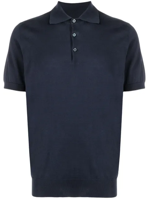 Brunello Cucinelli short-sleeve polo shirt Blue M29800125CW425