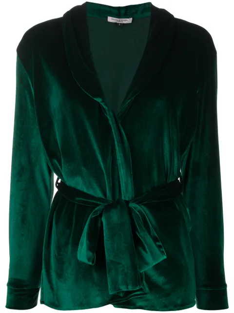 Gilda & Pearl Sara Toga velvet pyjamas Green 5008EMERALD