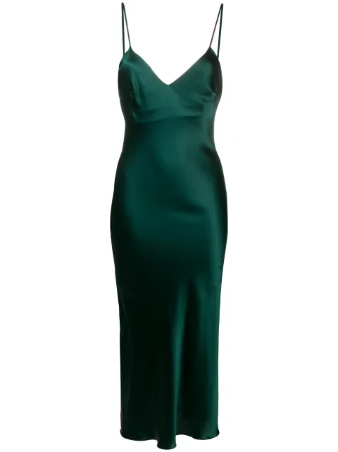 Gilda & Pearl sophia midi slip Green 2006EMERALD