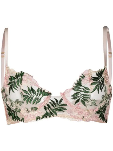 Gilda & Pearl les fleurs bra Neutrals 2213EMERALDPINK