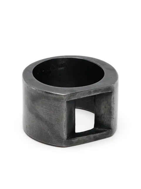 Parts of Four Crescent Plane Gateway ring Black 151616KA