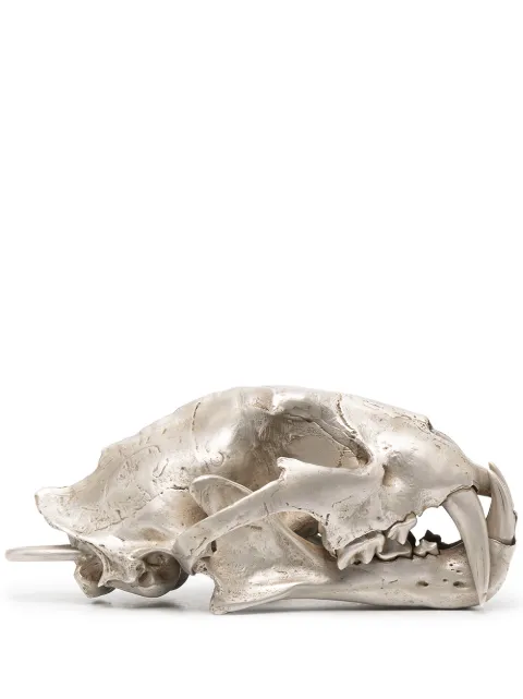 Parts of Four replica leopard skull Silver 6311AS