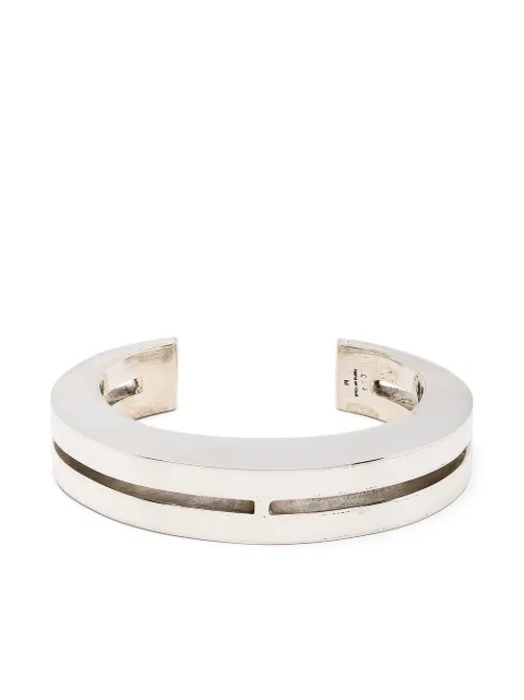 Parts of Four Crescent Crevice 15mm bracelet Silver 8025PA