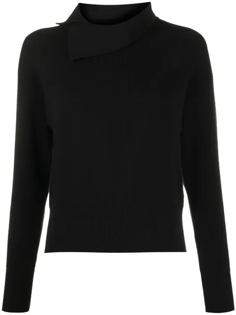 Kenzo split neck top Black FA62WPU293RG