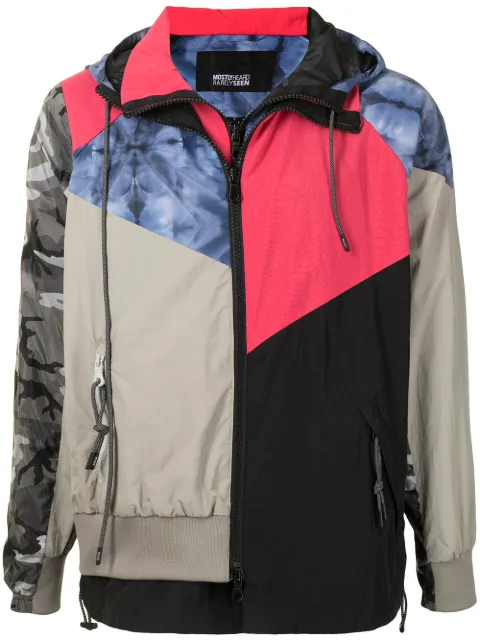 Mostly Heard Rarely Seen Every Which Way patchwork track jacket Grey MH02BAX01