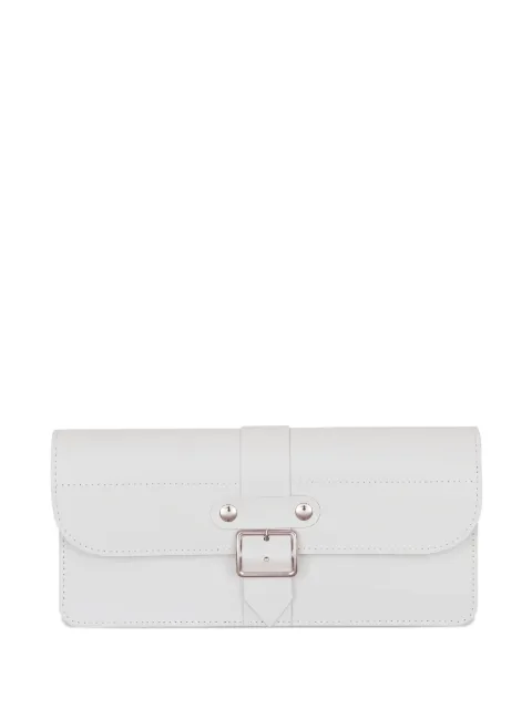 Comme Des Garçons Wallet buckle leather wallet White SAJ10P3L