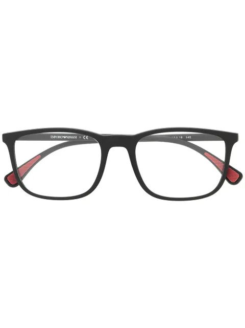Emporio Armani square frame glasses Black EA31775042