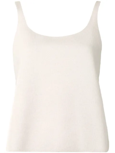 Tibi sleeveless knitted top White F120BO6304