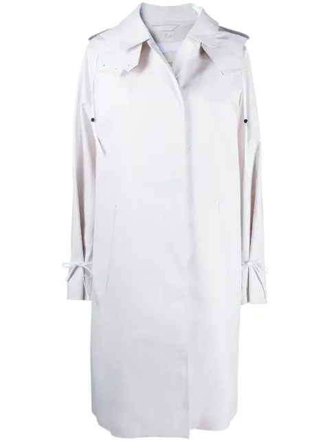 Cecilie Bahnsen single-breasted mid-length coat White AW200054
