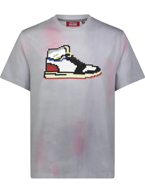 Mostly Heard Rarely Seen 8-Bit sneaker print T-shirt Grey MHEB02BAT05