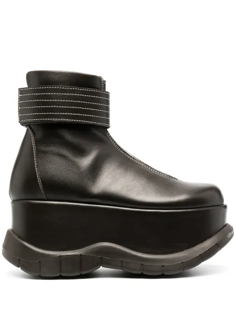 Sunnei platform ankle boots Brown PZB01