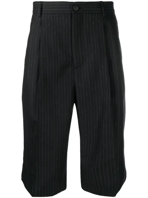 Ferragamo striped tailored shorts Blue 738459