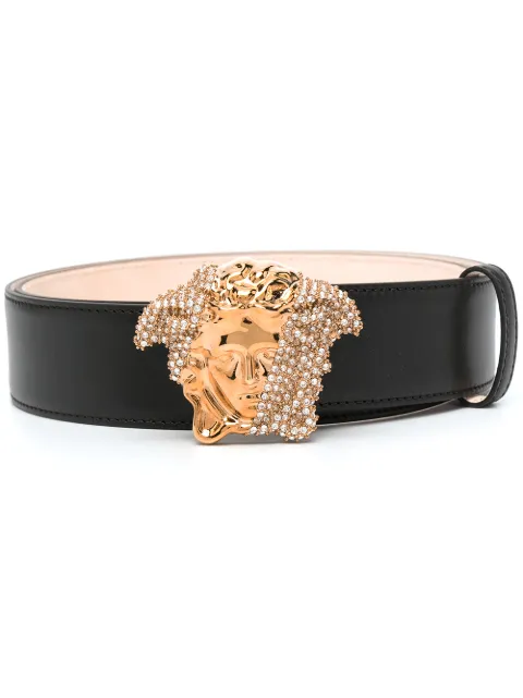 Versace La Medusa leather belt Black DCU8443DV3TNS