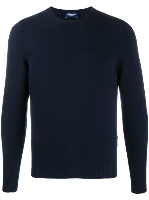 Drumohr crew-neck cashmere sweater Blue D7K103LWS