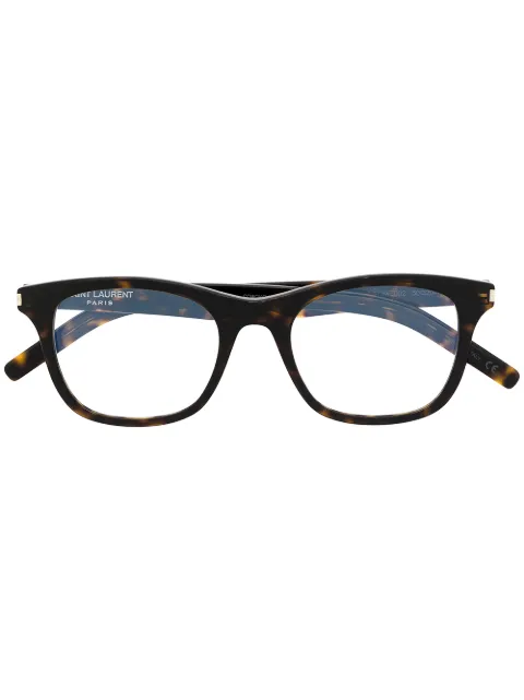 Saint Laurent Eyewear SL 286 Slim square-frame glasses Brown SL286SLIM