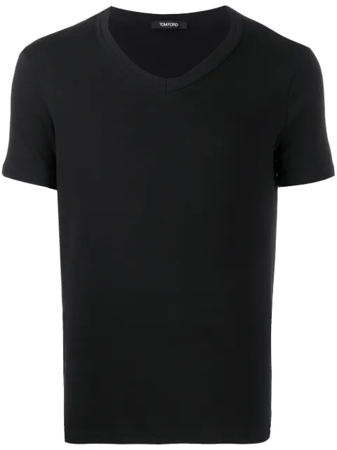 TOM FORD V-neck T-shirt Black T4M091040BLACK
