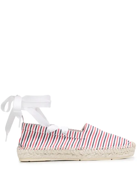 Thom Browne removable ankle tie espadrilles Red FFD092A06127