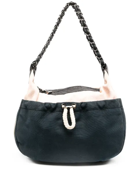 CHANEL Pre-Owned 2004-2005 CC logo shoulder bag Blue CHAN1950