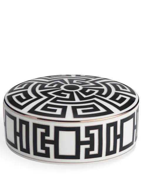 GINORI 1735 Labirinto trinket box (13cm) Black 017RG02FX508001G00125100