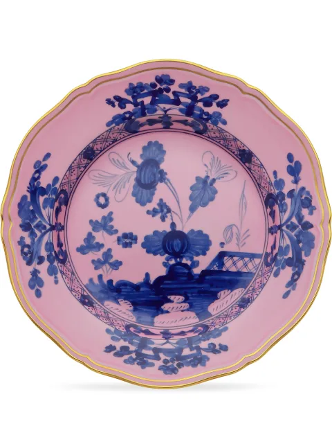 GINORI 1735 Oriente Italiano flat dessert plate Pink 003RG00FPT110010210G00124500