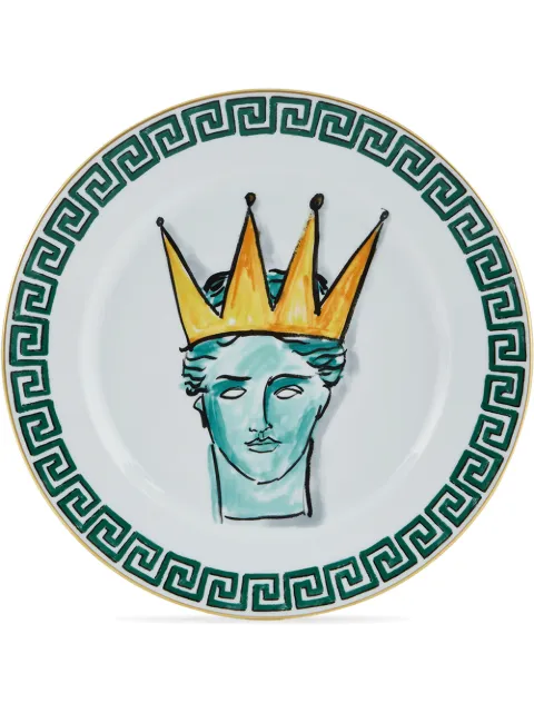 GINORI 1735 Viaggio di Nettuno flat dinner plate White 004RG00FPT110010280G00130000