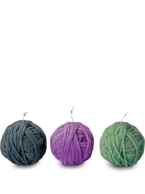 Missoni Home Gomitolo candles (set of 3) Blue 1K4OG99002170
