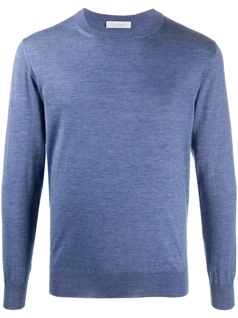 Cruciani crewneck cashmere-silk jumper Blue CU487BG02F
