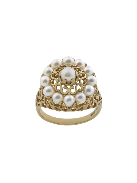 Dolce & Gabbana 18K yellow gold Pearl ring Gold WRKS6GWPEA1
