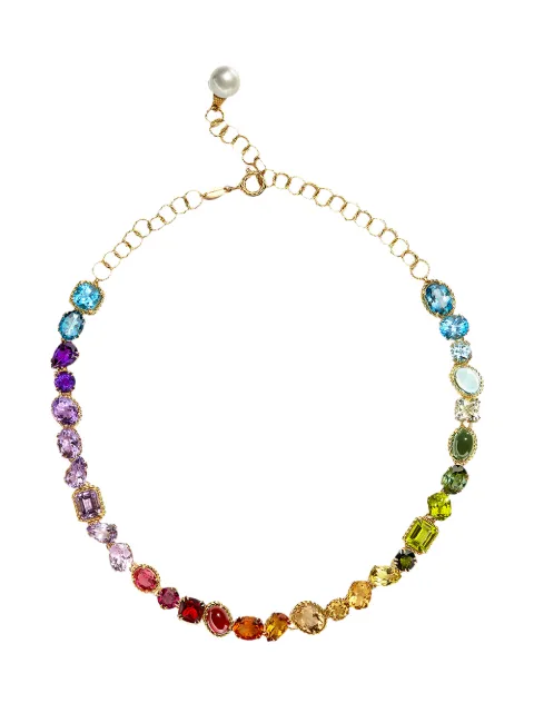 Dolce & Gabbana 18K yellow gold Rainbow gemstone necklace Gold WNLB3GWMIX1