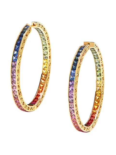 Dolce & Gabbana 18K yellow gold Rainbow sapphire earrings Gold WELB1GWMIX1