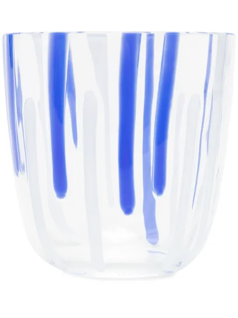 Carlo Moretti abstract stripe pattern glass White 182024