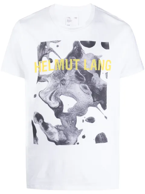 Helmut Lang logo print short-sleeved T-shirt White K04DM502