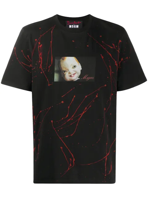 MSGM photograph print T-shirt Black 2940MM202207598