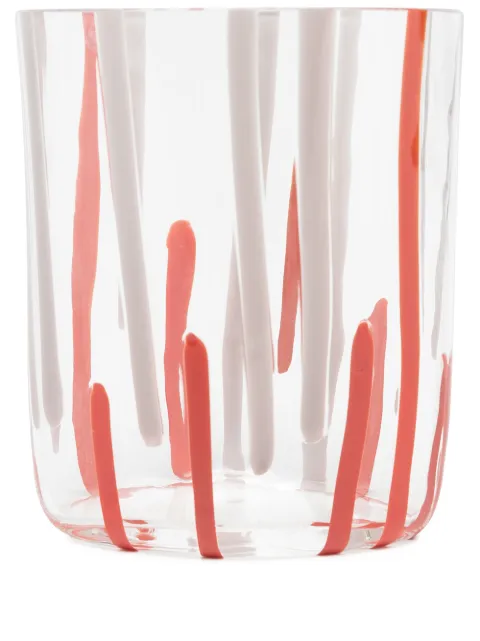 Carlo Moretti abstract stripe print glass White 189971