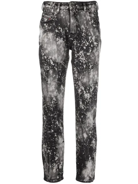 Diesel D-Joy painted slim jeans Black A02107009SW