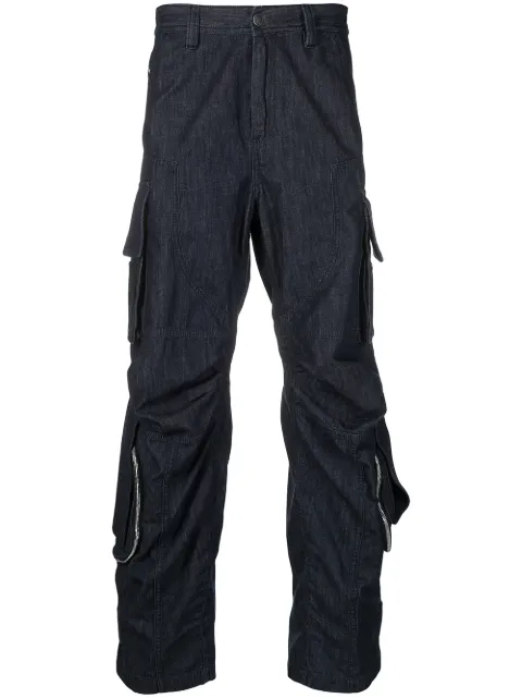 Diesel mid-rise cargo jeans Blue A019920BCAZ