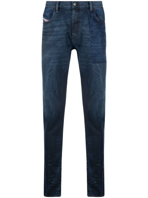 Diesel D-Strukt mid-rise slim-fit jeans Blue A02143069TY