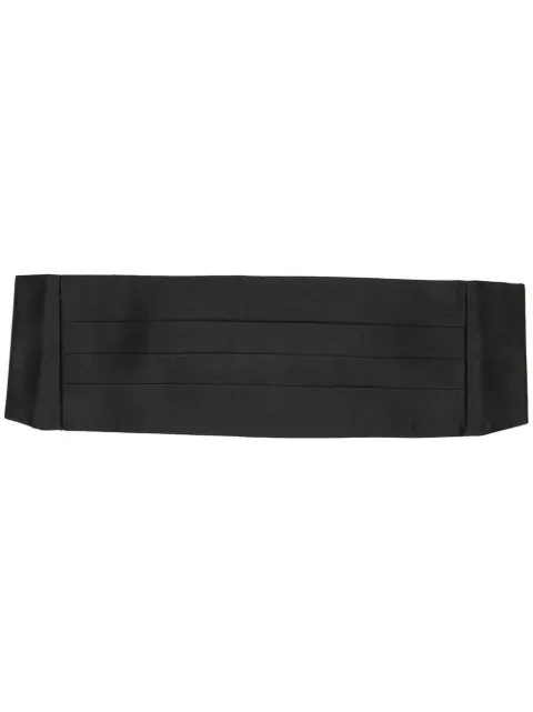 Ralph Lauren Purple Label pleated satin cummerbund Black 791536678