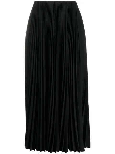 Balenciaga pleated midi skirt Black 643760TJO46