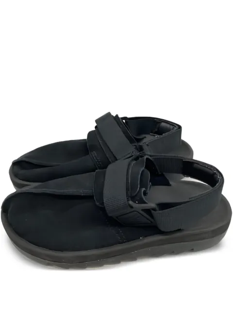 Reebok leather flat sandals Black CN3732