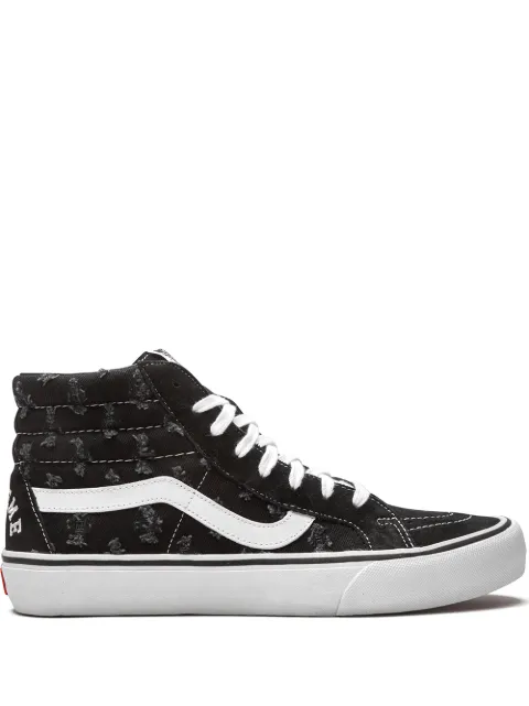 Vans x Supreme Sk8-Hi "Hole Punch Denim - Black" sneakers Black VN0A38Z32DC