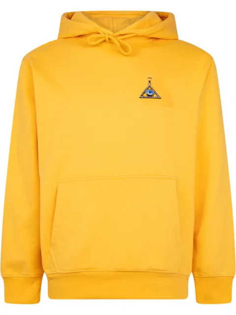 Palace Tri-Smiler graphic-print hoodie Yellow P18HD057