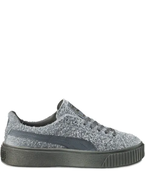 PUMA Elemental platform textured suede sneakers Grey 36222402