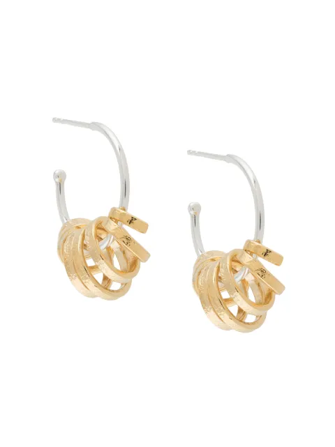Wouters & Hendrix Midnight Children hoop earrings Silver ESC019MX