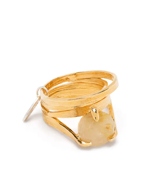 Wouters & Hendrix stacked stone ring Gold RSC043G