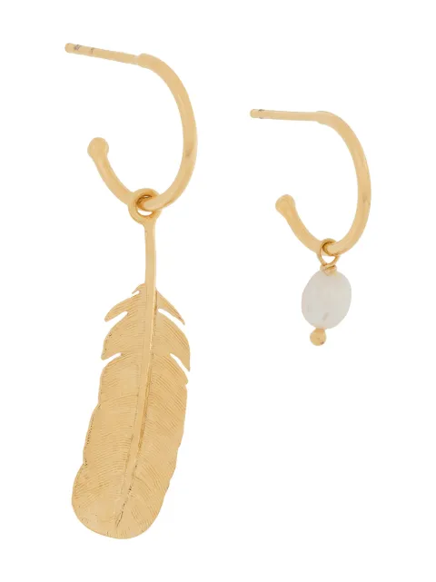 Wouters & Hendrix mixed pearl-detail earrings Gold ESC014G